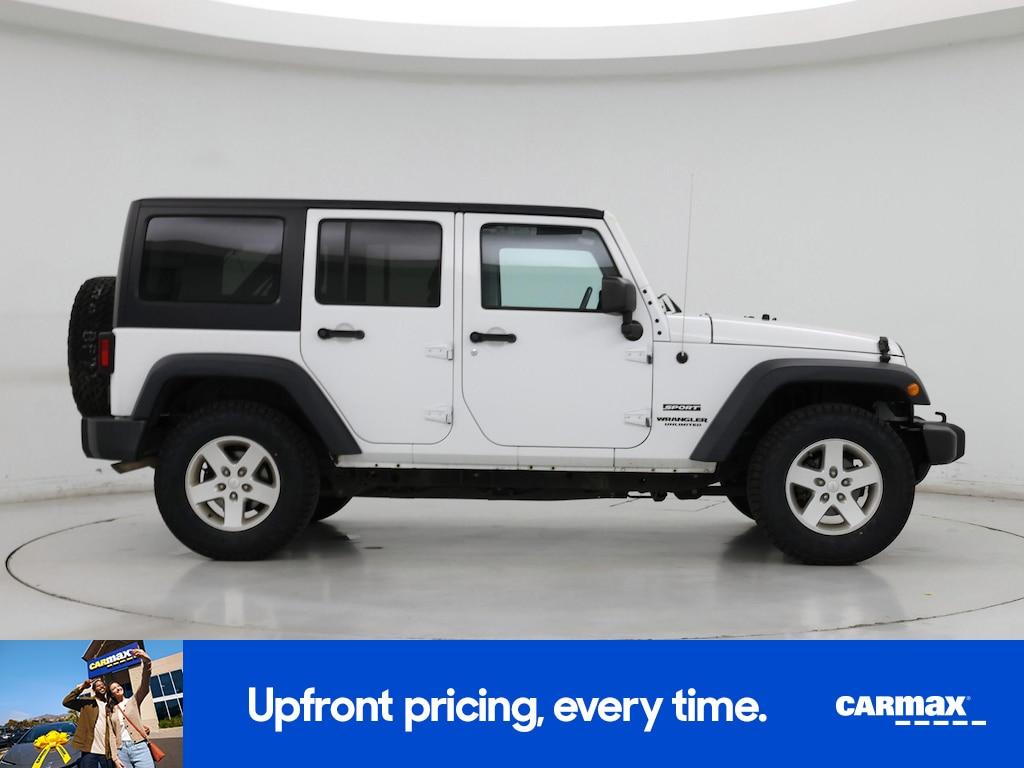 used 2016 Jeep Wrangler car, priced at $18,998