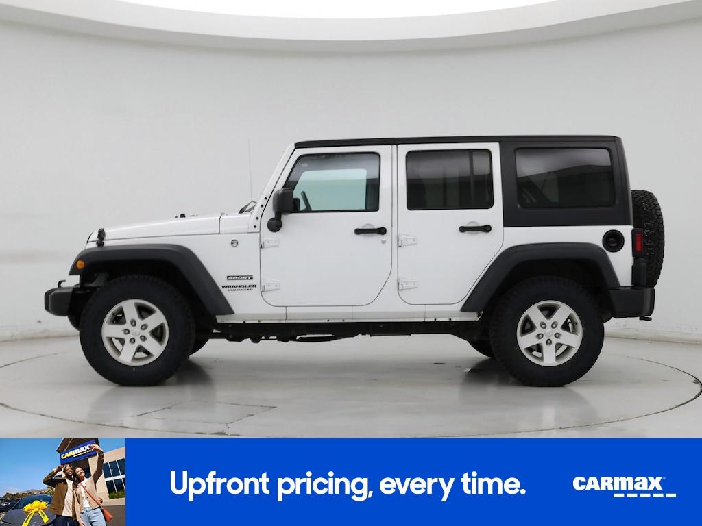 used 2016 Jeep Wrangler car, priced at $18,998