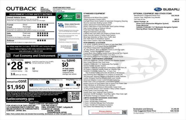 used 2024 Subaru Outback car, priced at $23,492