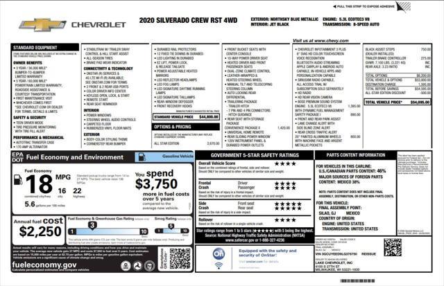 used 2020 Chevrolet Silverado 1500 car, priced at $27,500