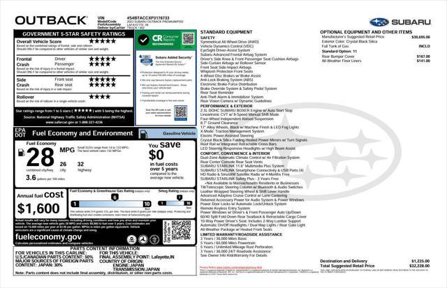 used 2023 Subaru Outback car, priced at $19,975