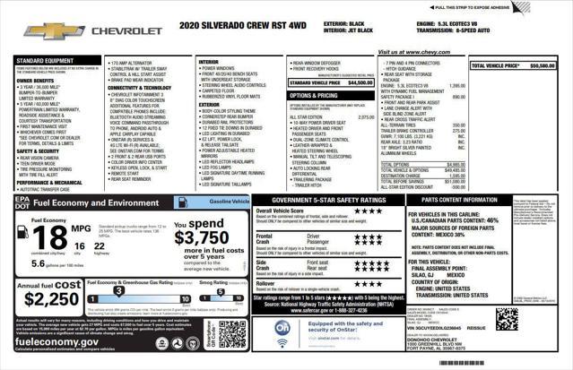 used 2020 Chevrolet Silverado 1500 car, priced at $32,975