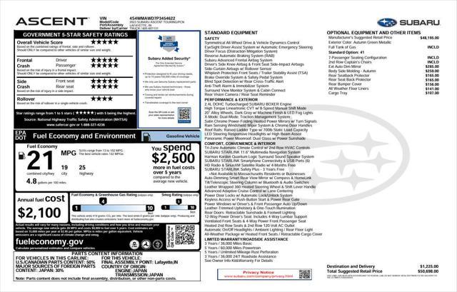 used 2023 Subaru Ascent car, priced at $30,752