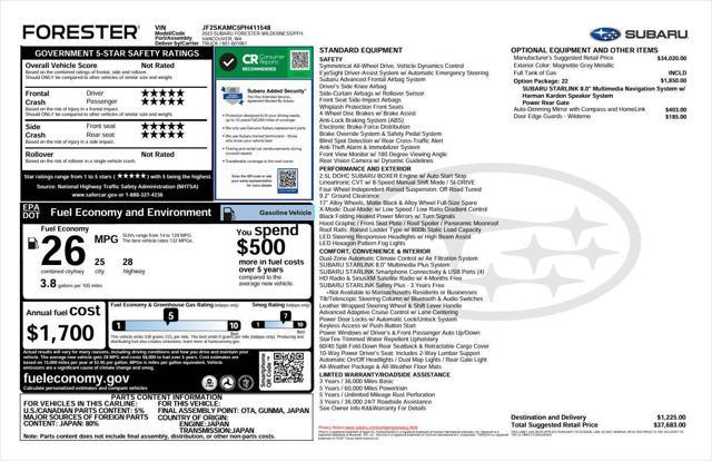 used 2023 Subaru Forester car, priced at $23,995