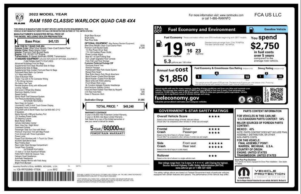 used 2022 Ram 1500 Classic car, priced at $24,975