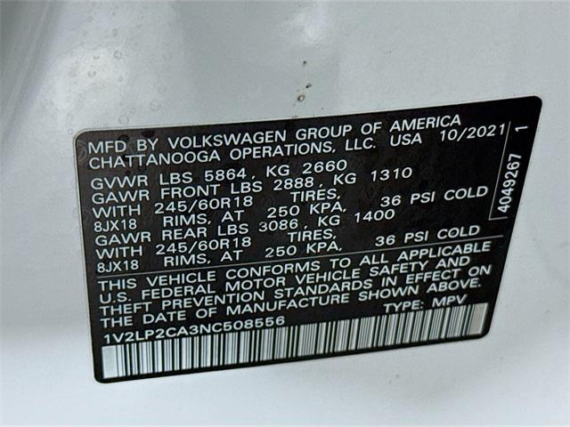 used 2022 Volkswagen Atlas car, priced at $21,025
