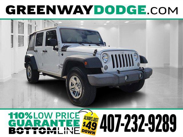 used 2016 Jeep Wrangler Unlimited car, priced at $18,745