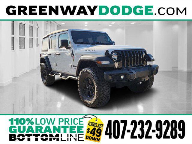 used 2021 Jeep Wrangler Unlimited car, priced at $29,401