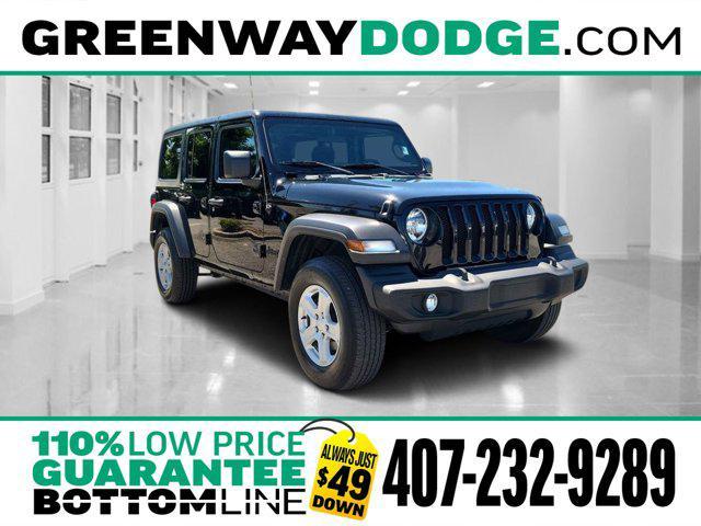 used 2022 Jeep Wrangler Unlimited car, priced at $32,107