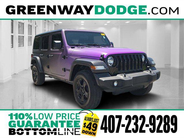 used 2021 Jeep Wrangler Unlimited car, priced at $28,948