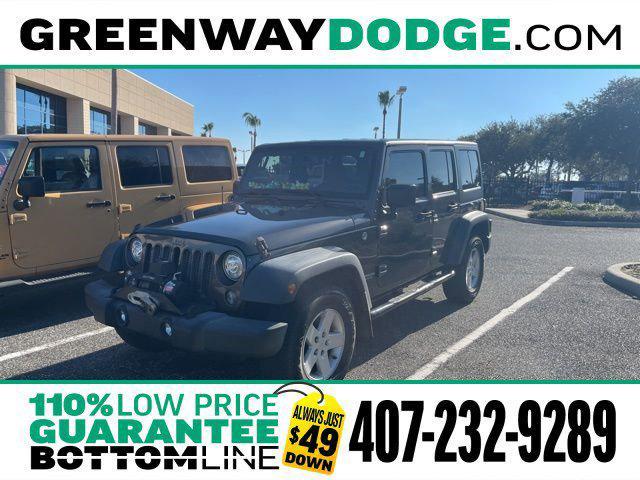 used 2017 Jeep Wrangler Unlimited car, priced at $23,771