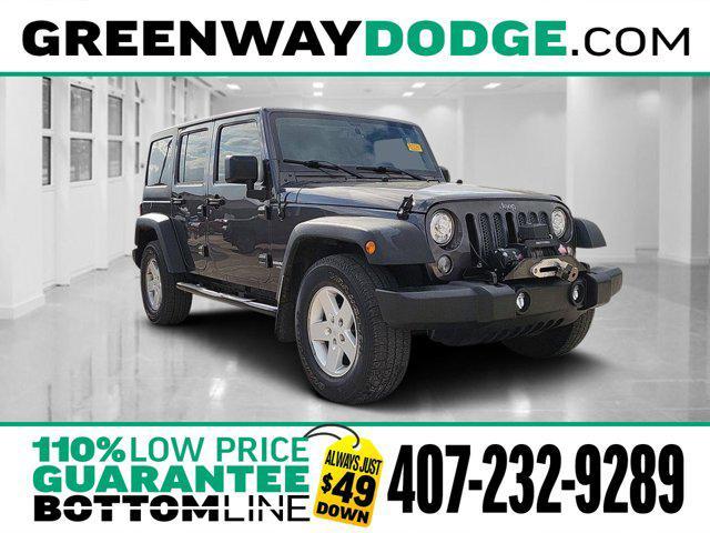 used 2017 Jeep Wrangler Unlimited car, priced at $23,771