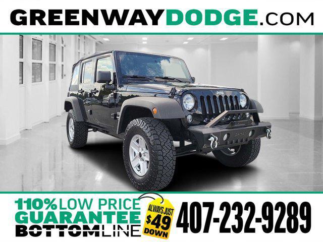 used 2017 Jeep Wrangler Unlimited car, priced at $18,975
