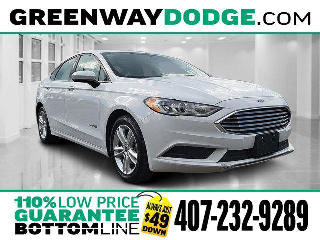 used 2018 Ford Fusion Hybrid car, priced at $10,933