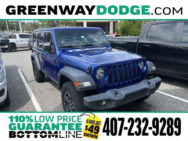 used 2018 Jeep Wrangler Unlimited car, priced at $21,697