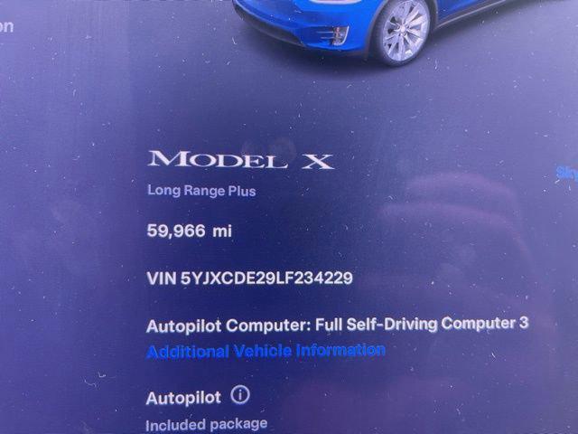 used 2020 Tesla Model X car, priced at $34,221
