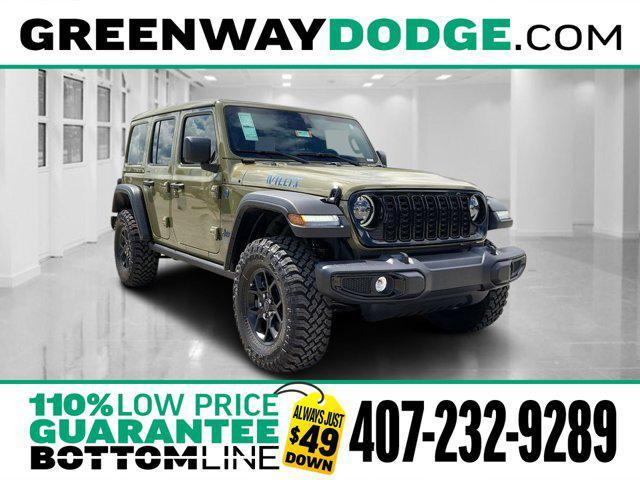 new 2025 Jeep Wrangler 4xe car, priced at $55,842