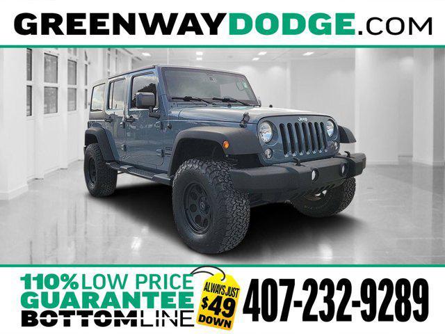 used 2015 Jeep Wrangler Unlimited car, priced at $21,611