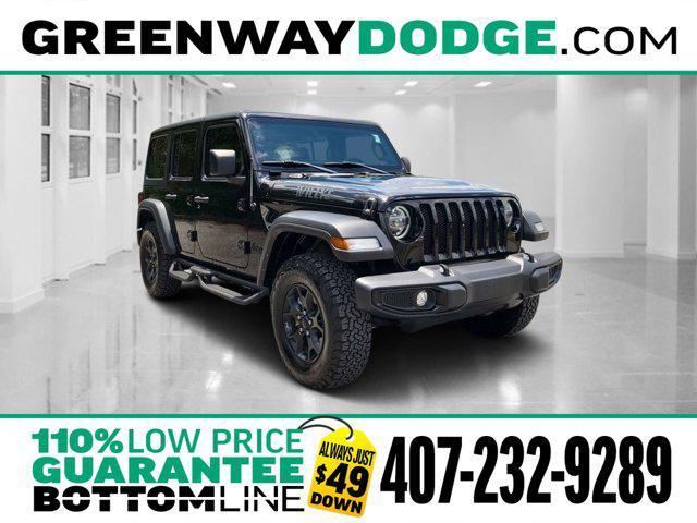 used 2021 Jeep Wrangler car, priced at $29,862