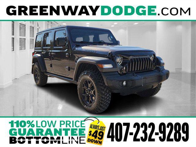 used 2020 Jeep Wrangler Unlimited car, priced at $29,649