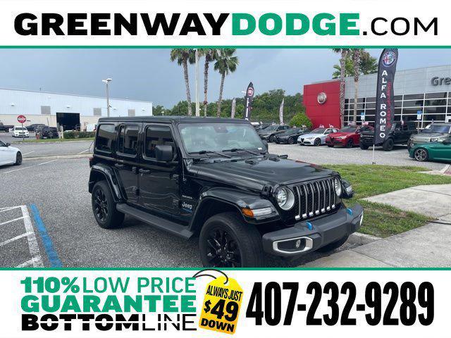 used 2022 Jeep Wrangler Unlimited 4xe car, priced at $32,956
