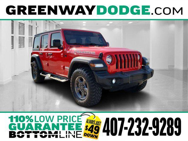 used 2021 Jeep Wrangler Unlimited car, priced at $25,863