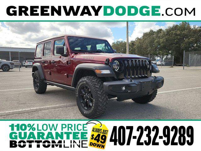 used 2021 Jeep Wrangler car, priced at $31,966