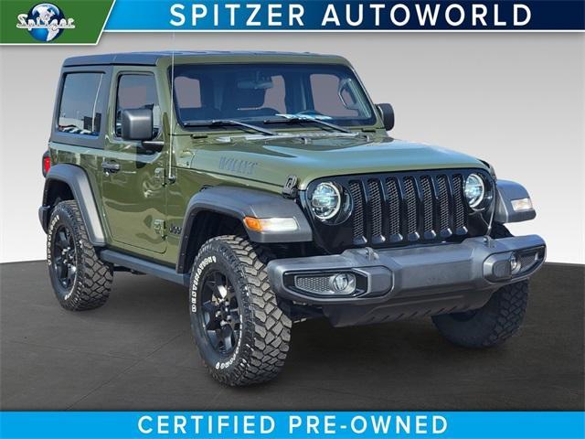 used 2021 Jeep Wrangler car, priced at $31,102