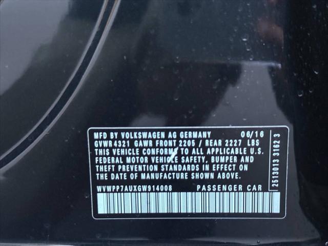 used 2016 Volkswagen e-Golf car, priced at $9,999
