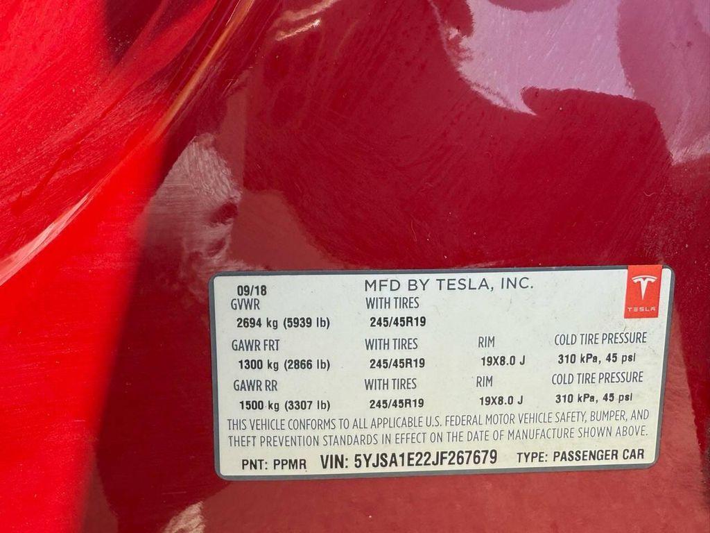 used 2018 Tesla Model S car, priced at $32,999