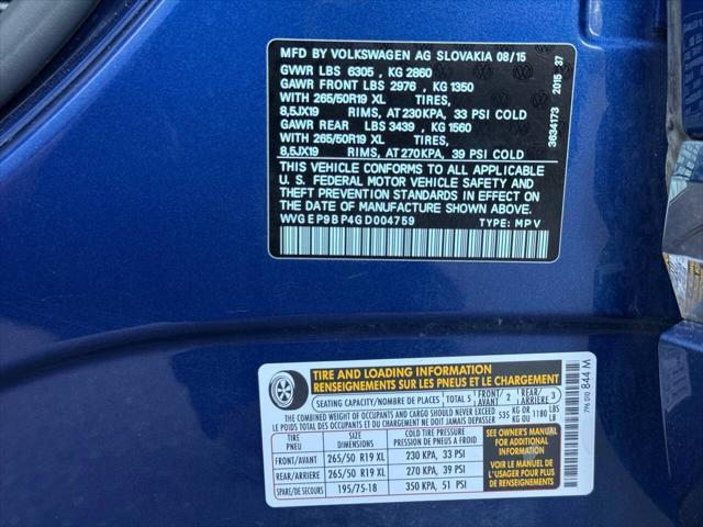 used 2016 Volkswagen Touareg car, priced at $27,999