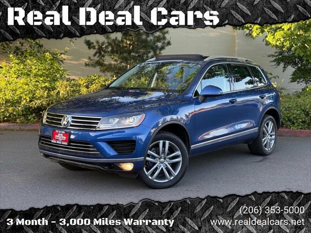 used 2016 Volkswagen Touareg car, priced at $27,999