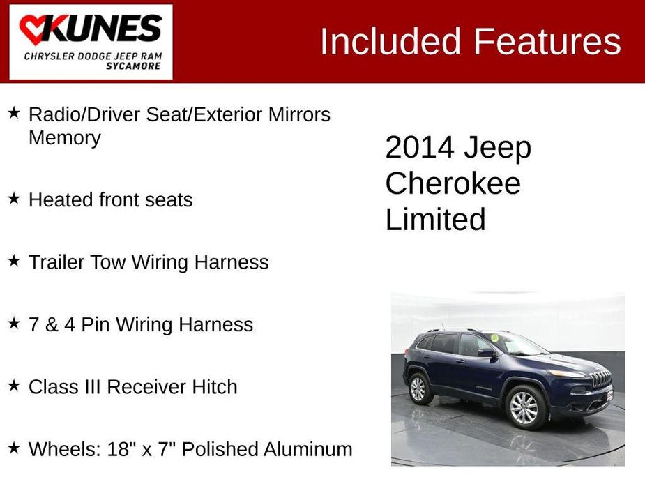 used 2014 Jeep Cherokee car, priced at $6,997