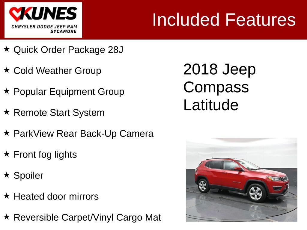 used 2018 Jeep Compass car, priced at $13,981