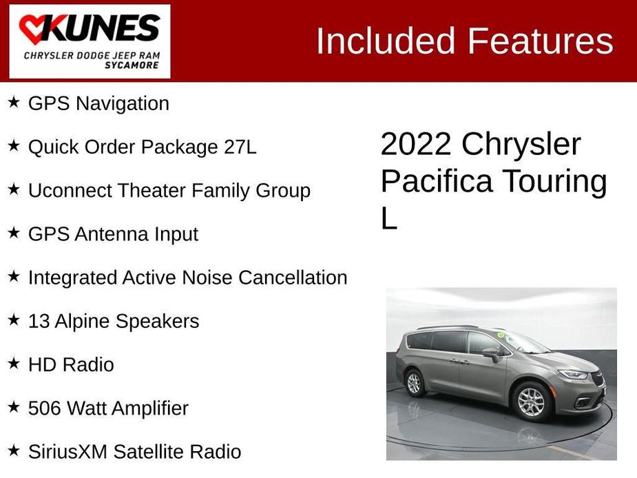 used 2022 Chrysler Pacifica car, priced at $22,495