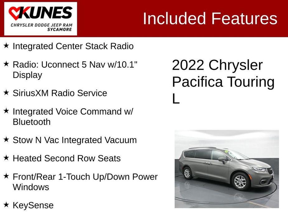 used 2022 Chrysler Pacifica car, priced at $22,495