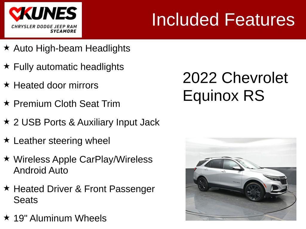 used 2022 Chevrolet Equinox car, priced at $24,680