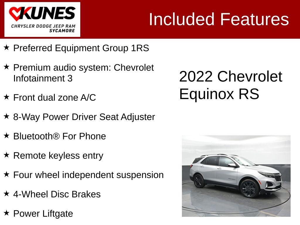 used 2022 Chevrolet Equinox car, priced at $24,680