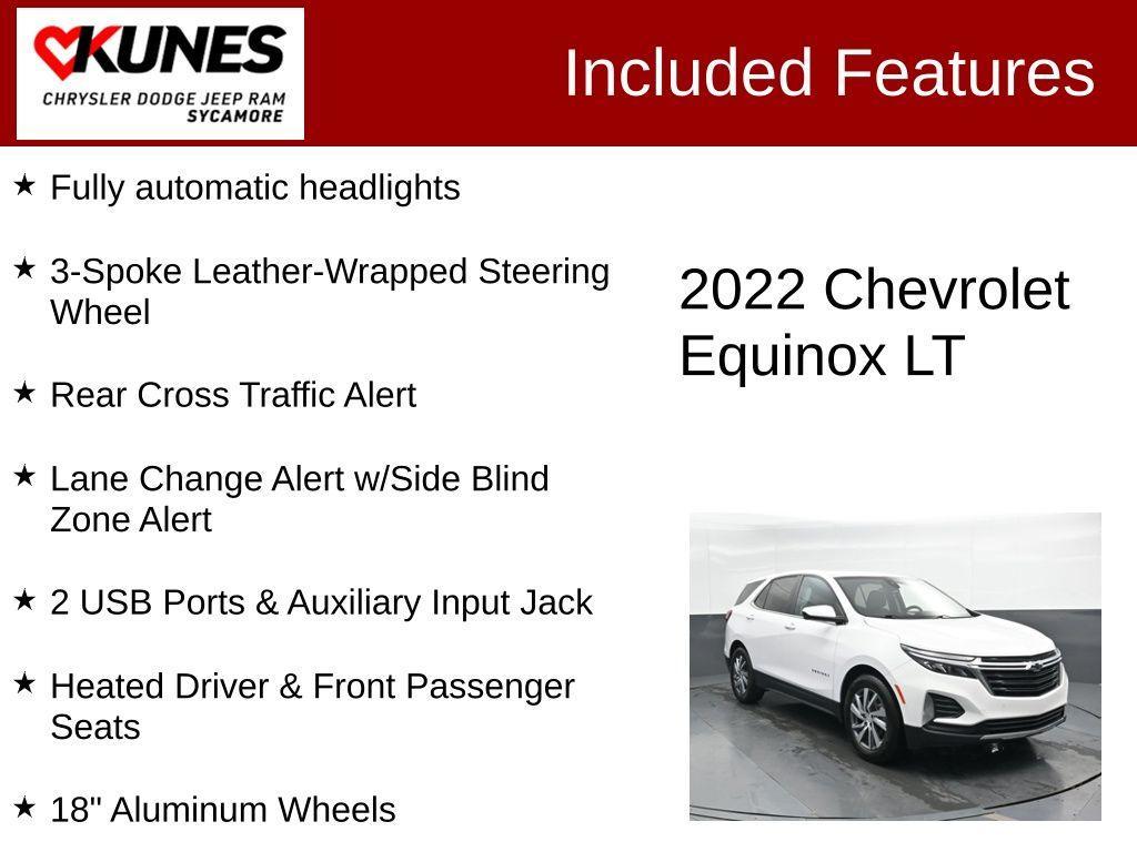 used 2022 Chevrolet Equinox car, priced at $18,367