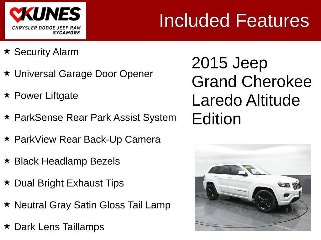 used 2015 Jeep Grand Cherokee car, priced at $15,997