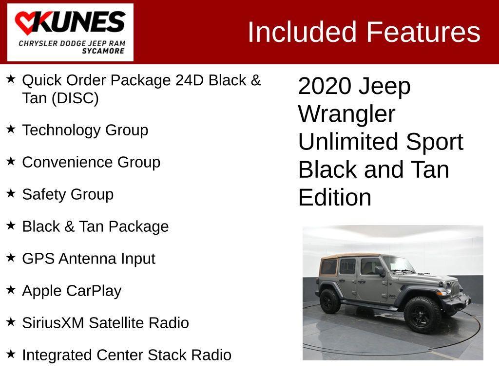 used 2020 Jeep Wrangler Unlimited car, priced at $26,203