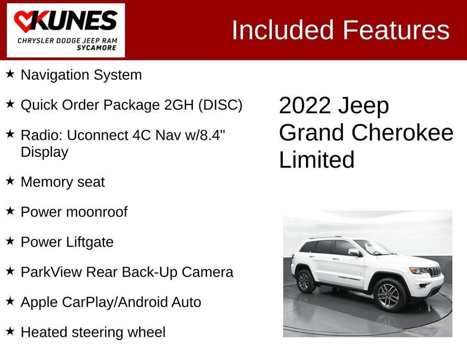 used 2022 Jeep Grand Cherokee WK car, priced at $24,795