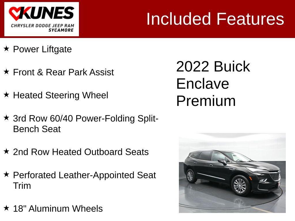 used 2022 Buick Enclave car, priced at $26,795