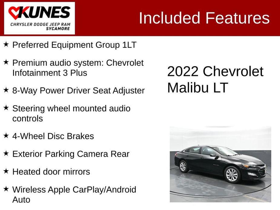 used 2022 Chevrolet Malibu car, priced at $16,795