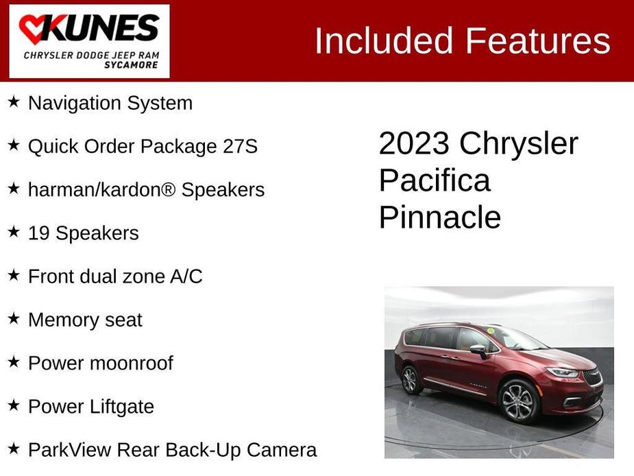 used 2023 Chrysler Pacifica car, priced at $46,997