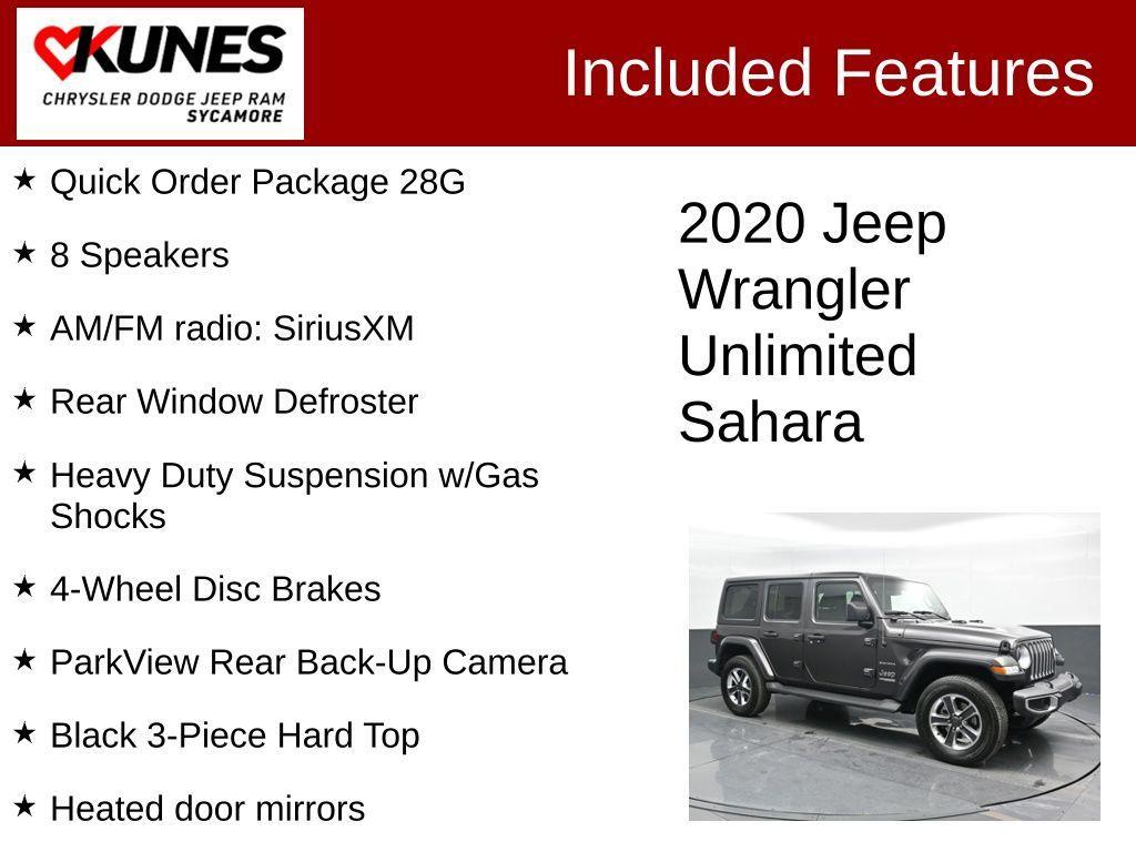 used 2020 Jeep Wrangler Unlimited car, priced at $30,495