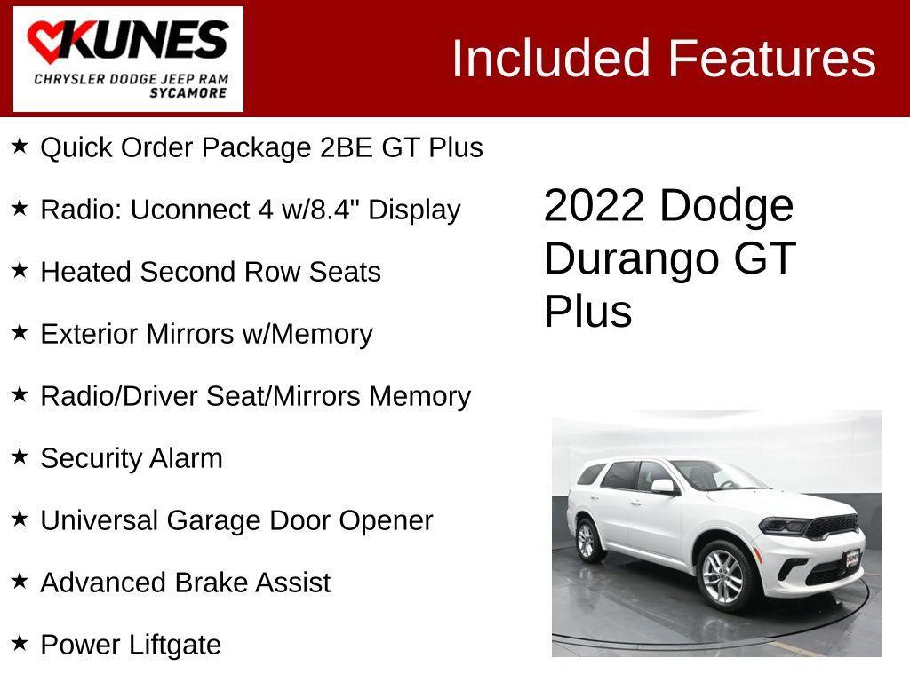 used 2022 Dodge Durango car, priced at $29,675