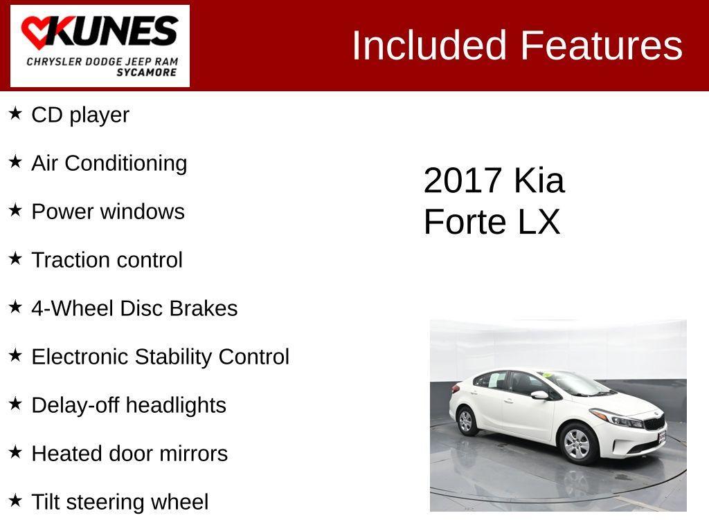 used 2017 Kia Forte car, priced at $11,491