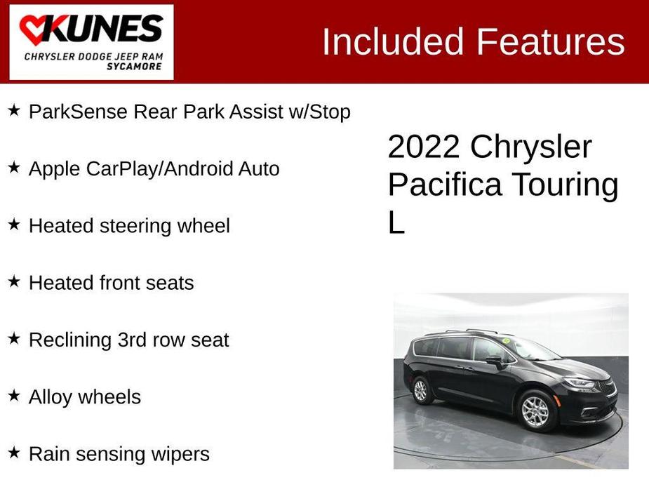 used 2022 Chrysler Pacifica car, priced at $21,995