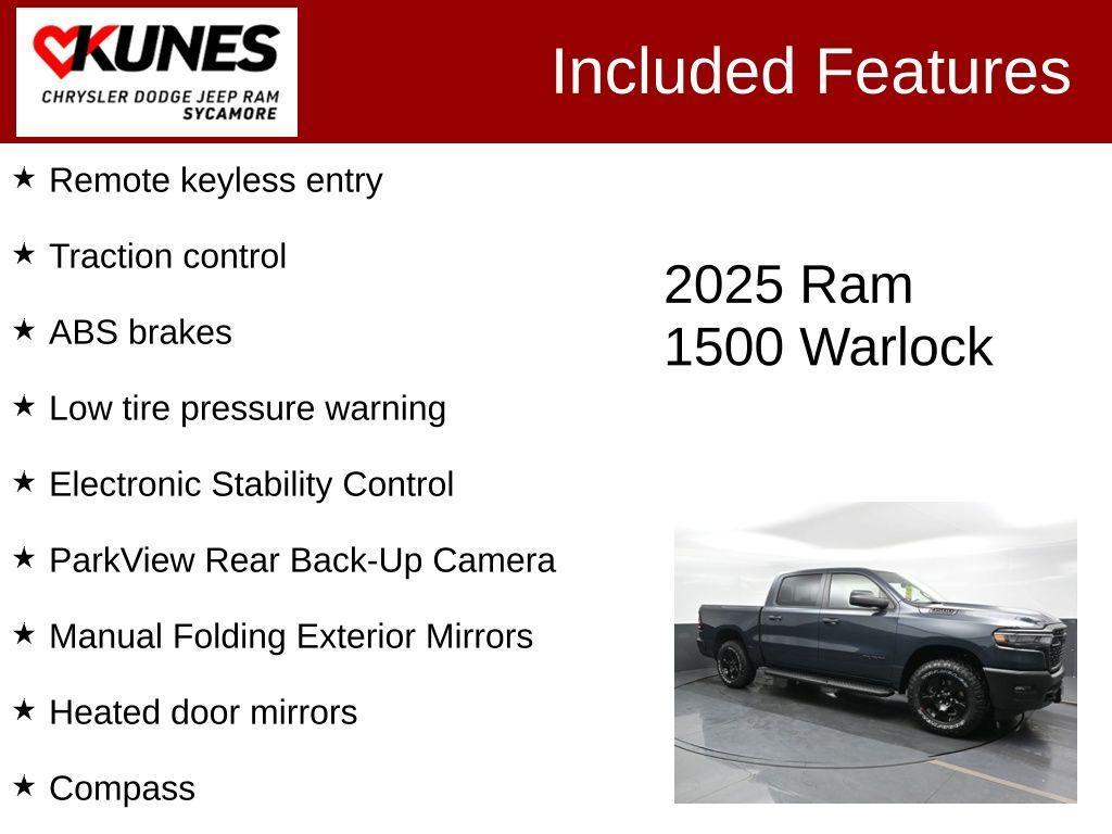 new 2025 Ram 1500 car, priced at $52,100